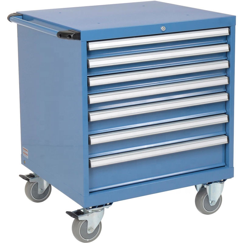 New blue push-pull tool trolley